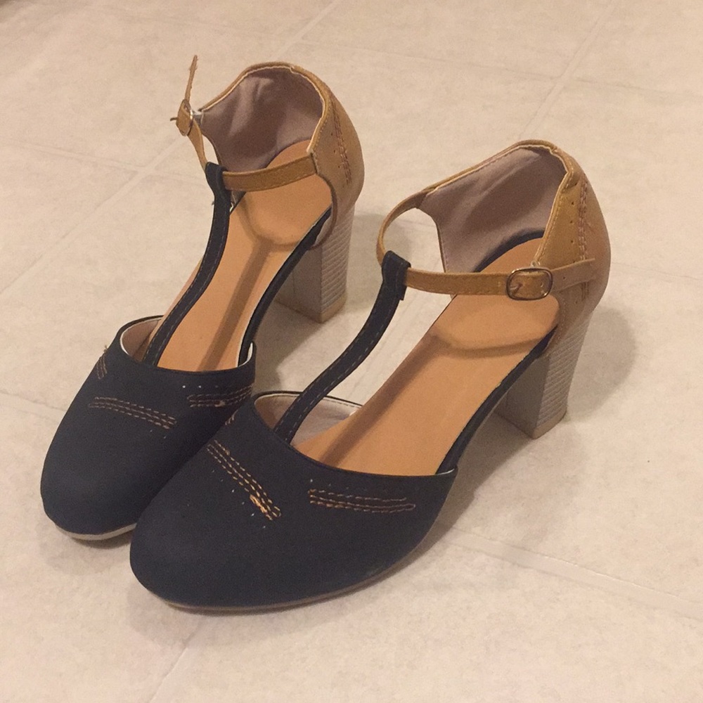 Black and Tan heels